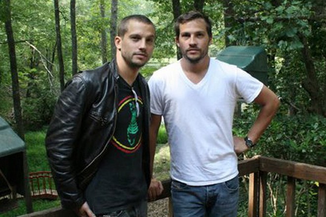 Logan Marshall-Green with his brother, Taylor