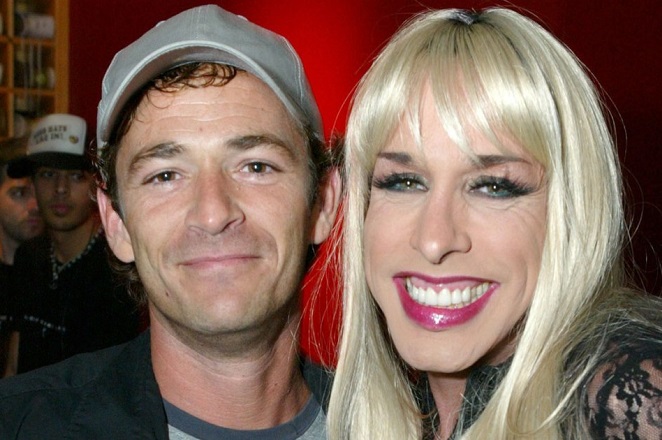 Alexis Arquette and Luke Perry
