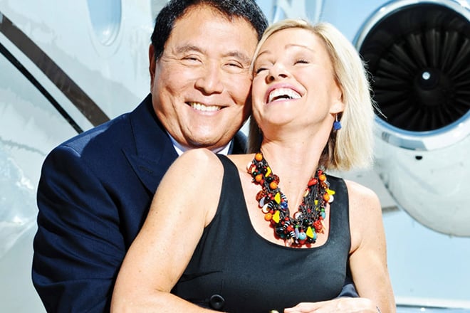 Robert Kiyosaki and his wife, Kim