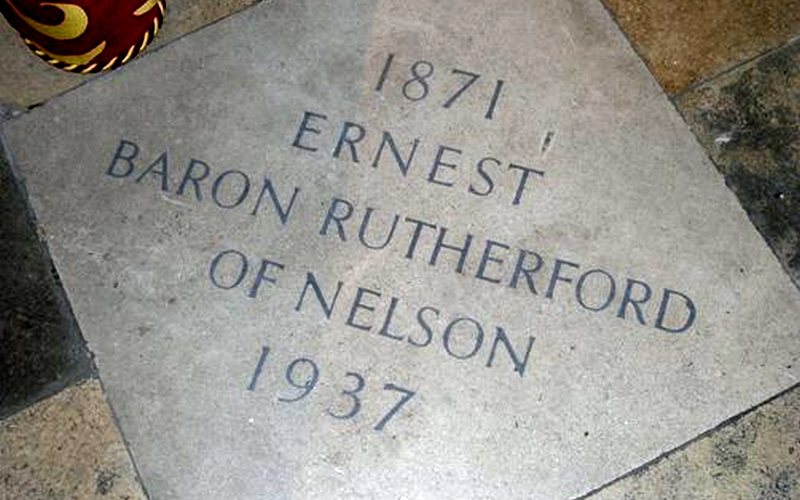Ernest Rutherford’s grave