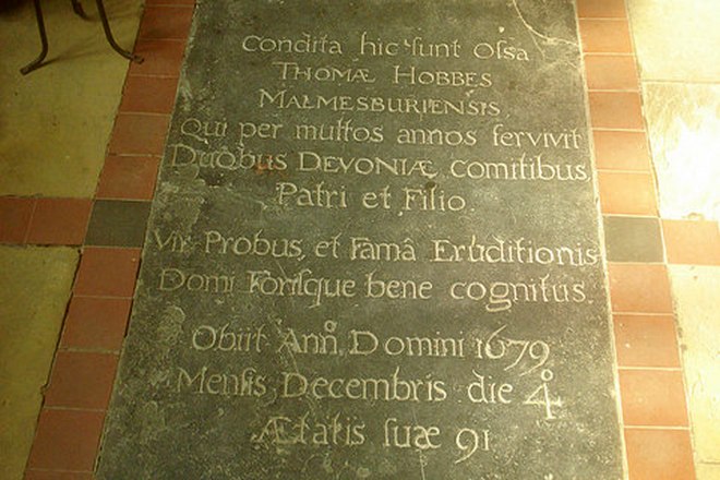 Grave of Thomas Hobbes
