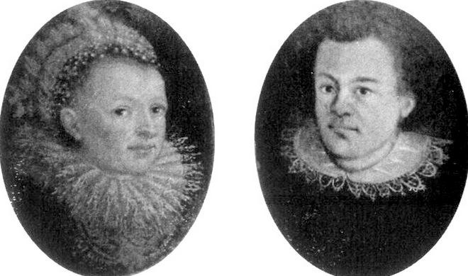 Johannes Kepler and his first wife, Barbara Müller