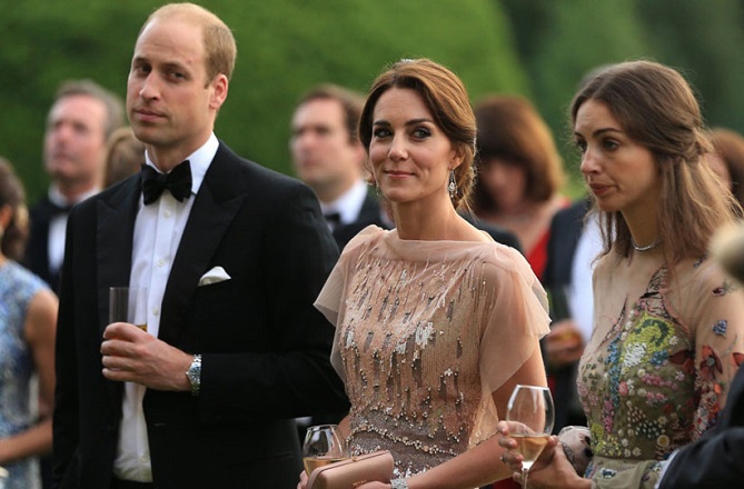 Prince William, Kate Middleton, and Rose Hanbury