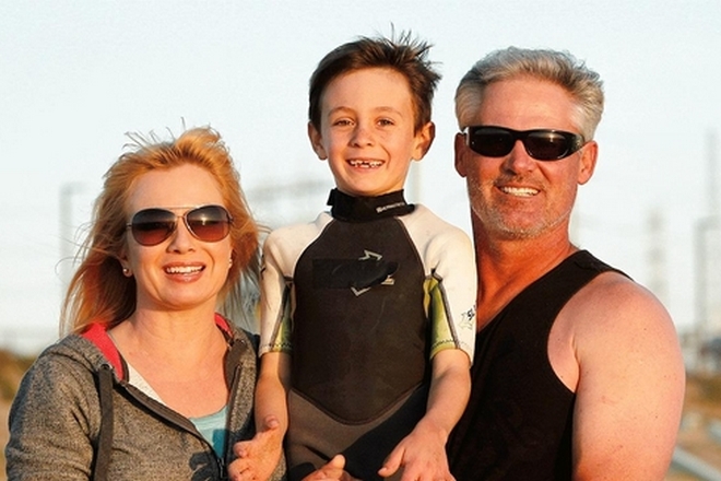 Traci Lords, her husband Jeff Lee and son Joseph