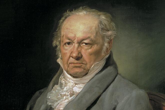 The portrait of Francisco Goya by Vicente López y Portaña