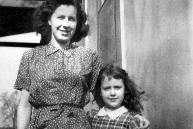 Joyce Meyer as a child with her mother