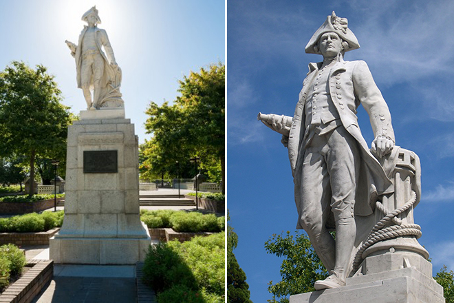 James Cook Monument in Christchurch, New Zealand