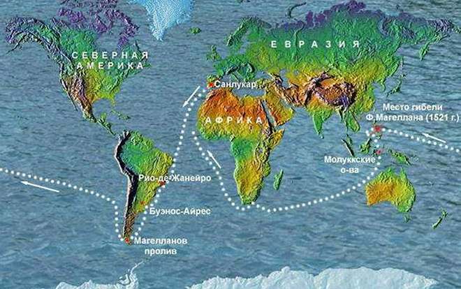 Ferdinand Magellan’s way around the world
