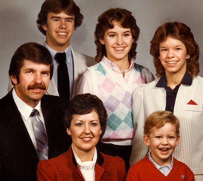 Joyce Meyer with her husband and children.