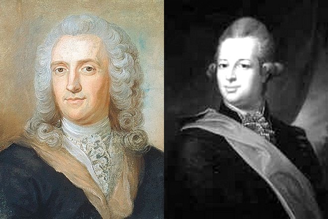 Carl Linnaeus and his son, Carl Linnaeus the Younger