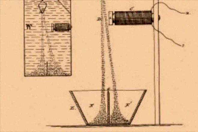 Thomas Edison's iron ore magnetic separator.