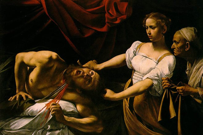 Painting by Caravaggio Judith Beheading Holofernes