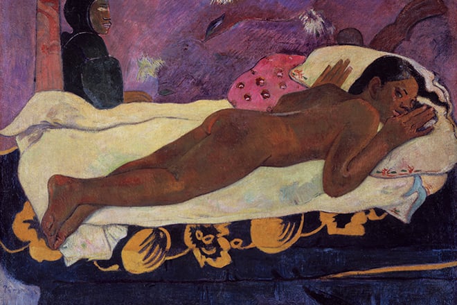 Painting by Paul Gauguin Spirit of the Dead Watching