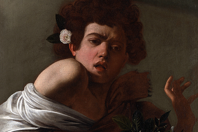 Caravaggio's painting Boy Bitten by a Lizard