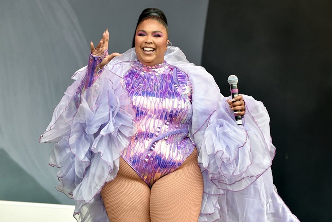 Lizzo on the stage