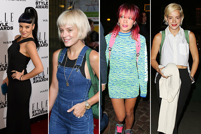 Lily Allen’s various styles