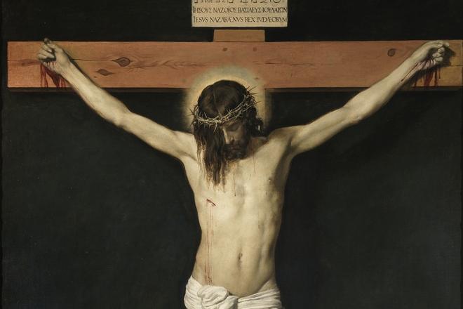 Painting by Diego Velázquez Christ Crucified