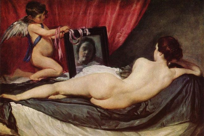 Painting by Diego Velázquez Rokeby Venus