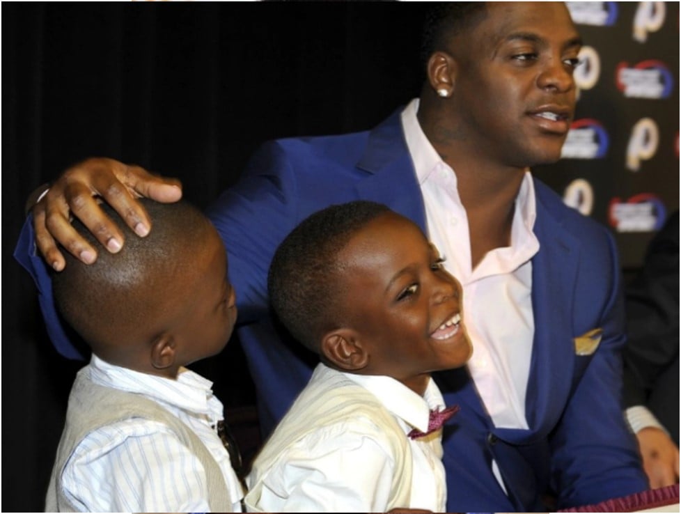 Clinton Portis and his sons