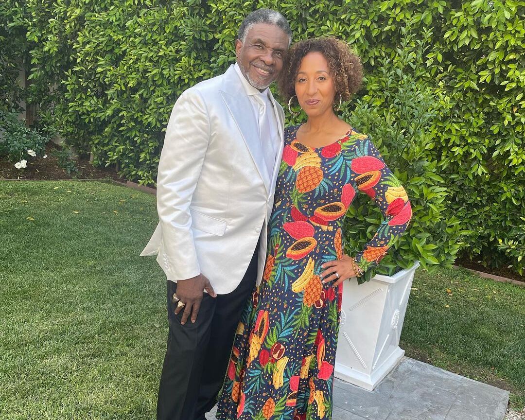 Keith David with his wife