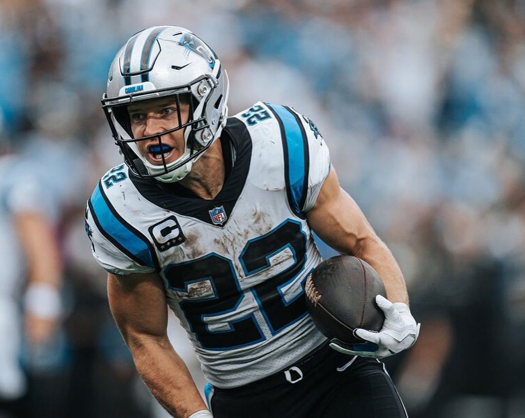 Youth Christian McCaffrey Blue Carolina Panthers Mainliner Player