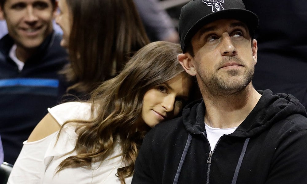 Aaron Rodgers with Danica Patrick
