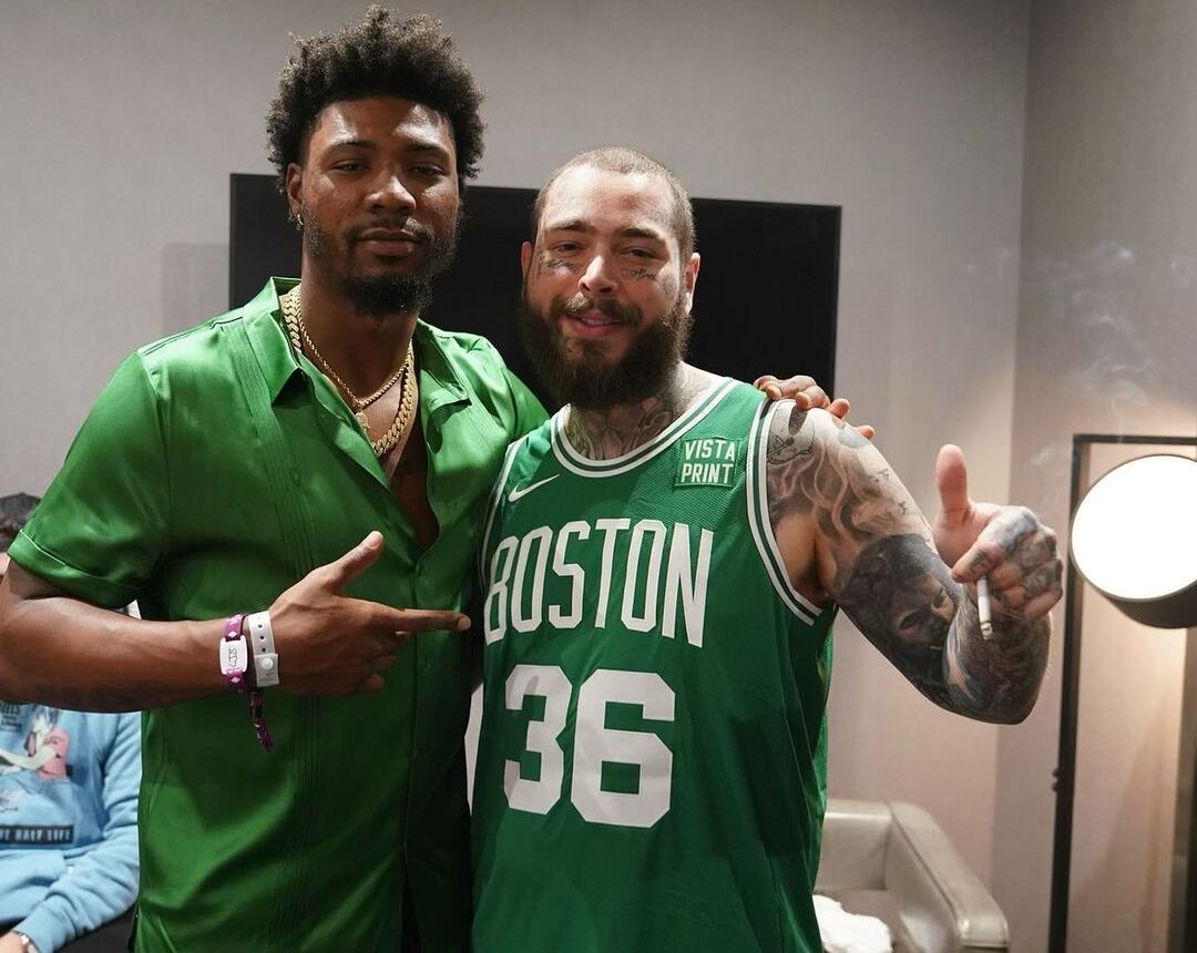 Marcus Smart with Post Malone
