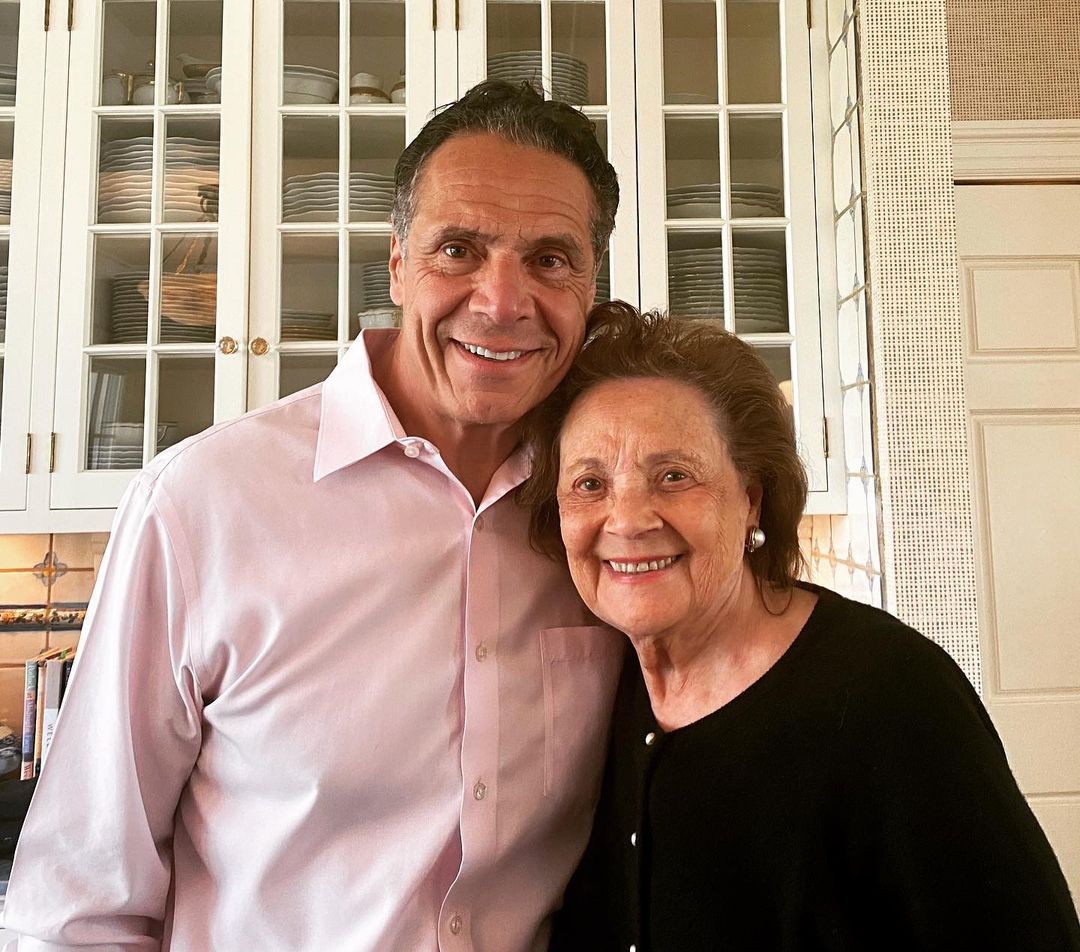 Andrew Cuomo with his mother