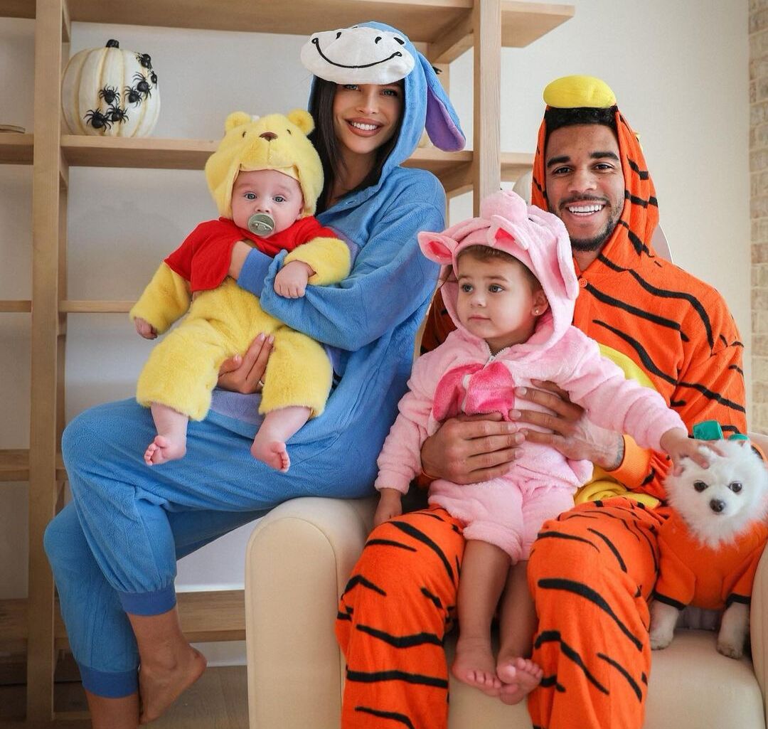 Evander Kane with his family