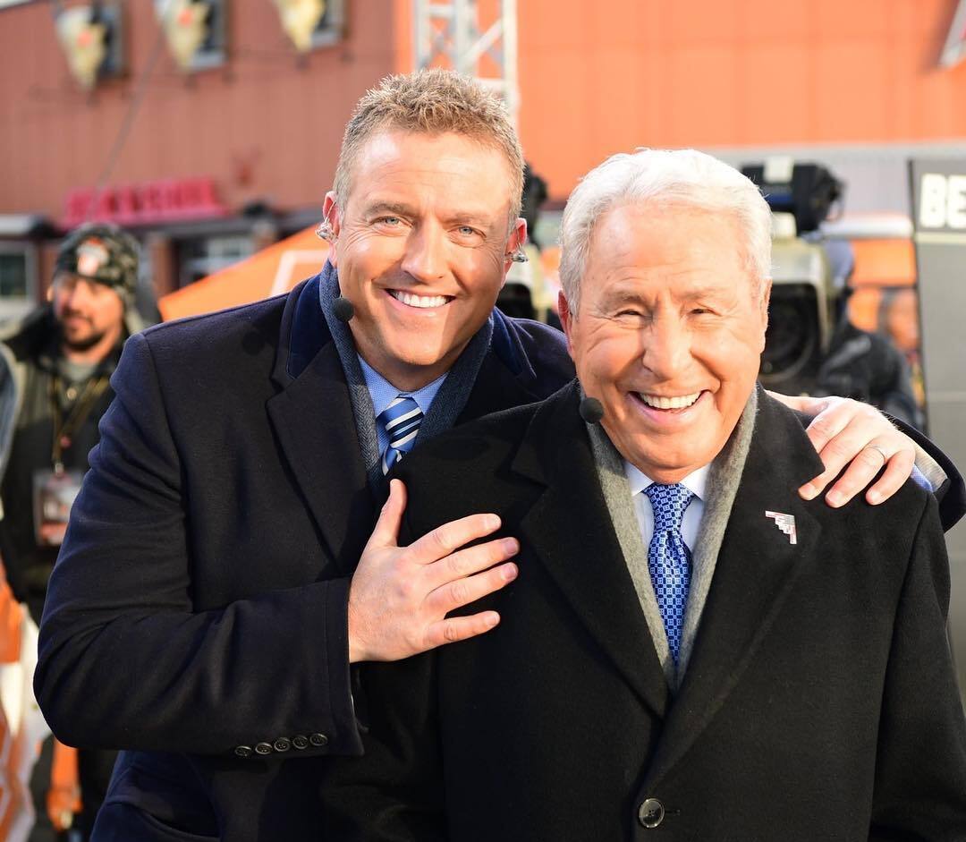 Kirk Herbstreit with his father