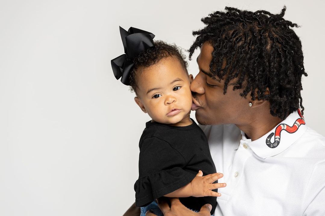 Ja Morant with his daughter