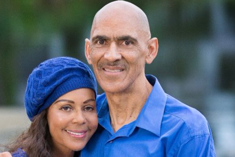 Tony Dungy with his wife
