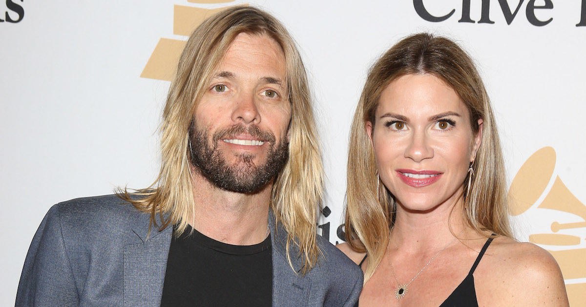 Taylor Hawkins with his wife