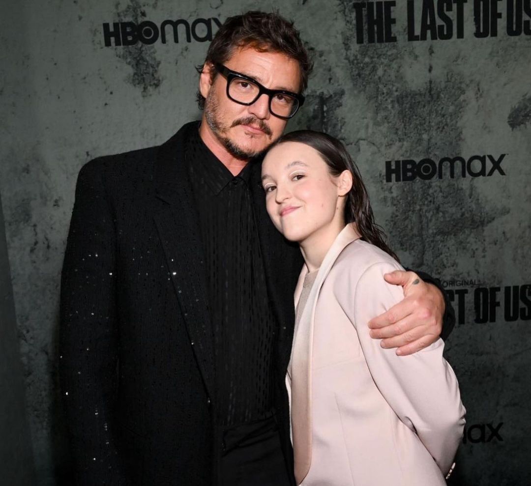Bella Ramsey with Pedro Pascal