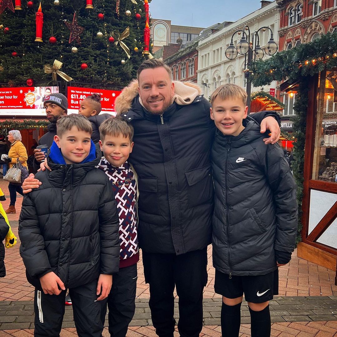 Jamie O'Hara with his sons