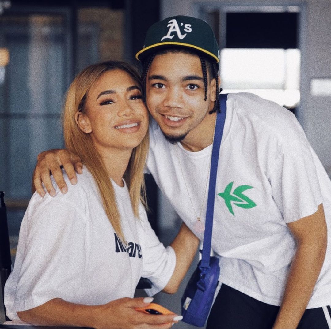Paige Hurd with her brother