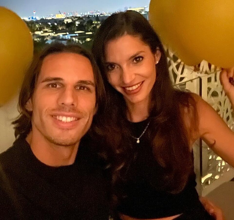 Yann Sommer with his wife
