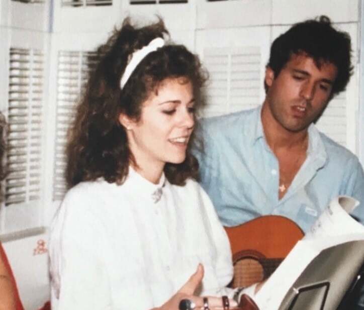Young Rita Wilson with her brother