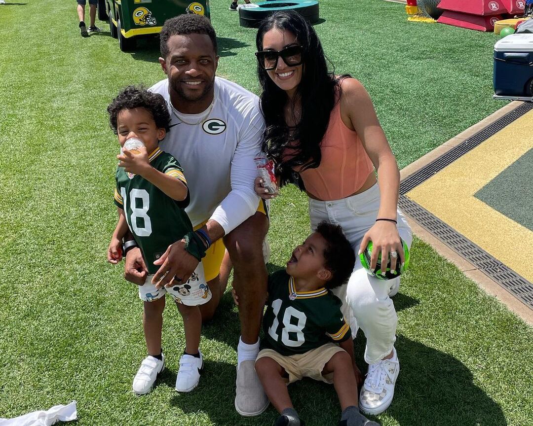 Randall Cobb with his family