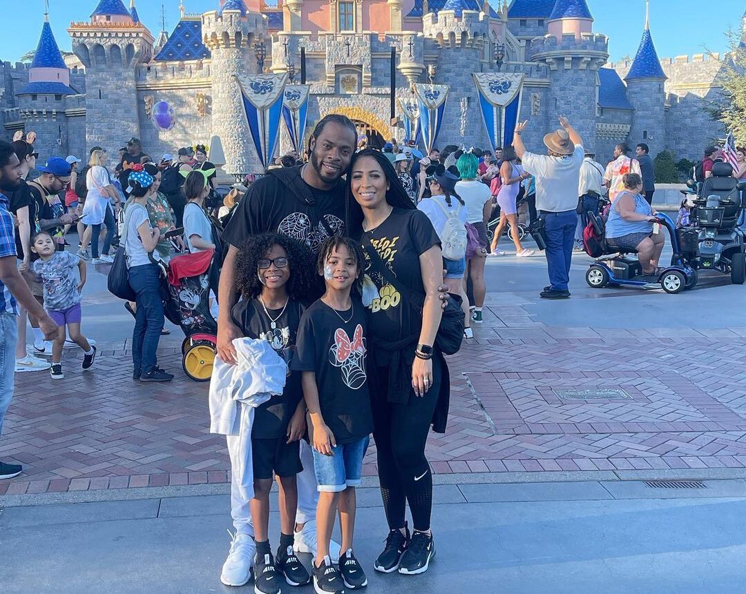 Richard Sherman with his family