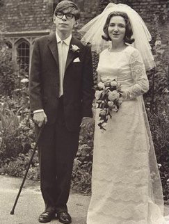 Stephen Hawking with his wife