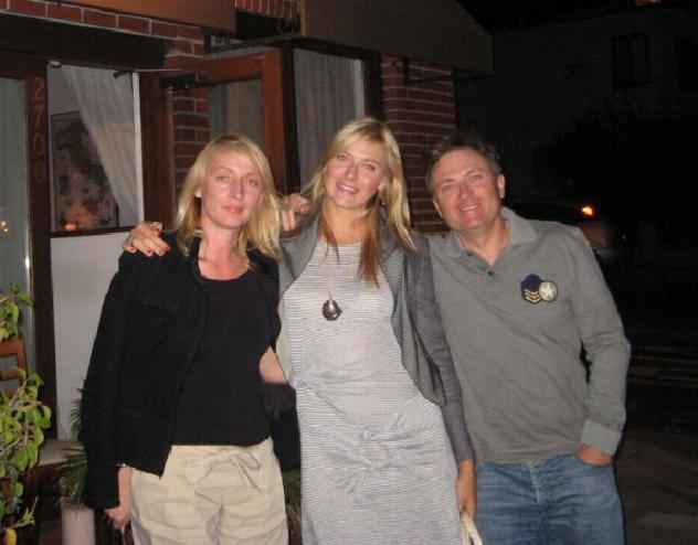 Maria Sharapova with parents
