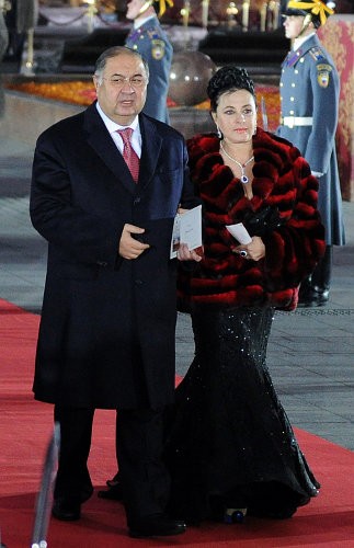 Alisher Usmanov and Irina Viner