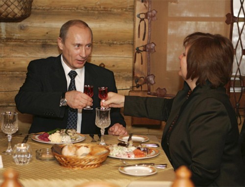 Lyudmila and Vladimir Putin