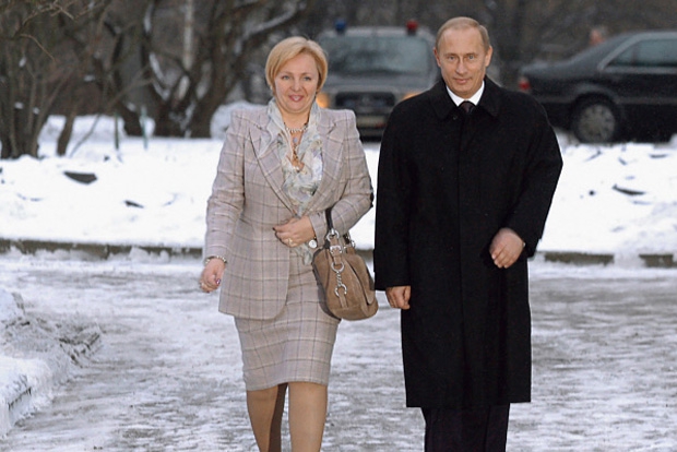 Lyudmila and Vladimir Putin