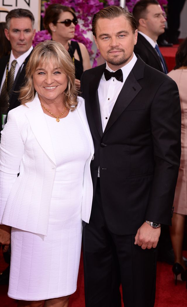 Leonardo DiCaprio with mom