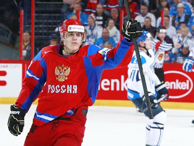 Evgeni Malkin in the Russian national team at the 2012 World Cup