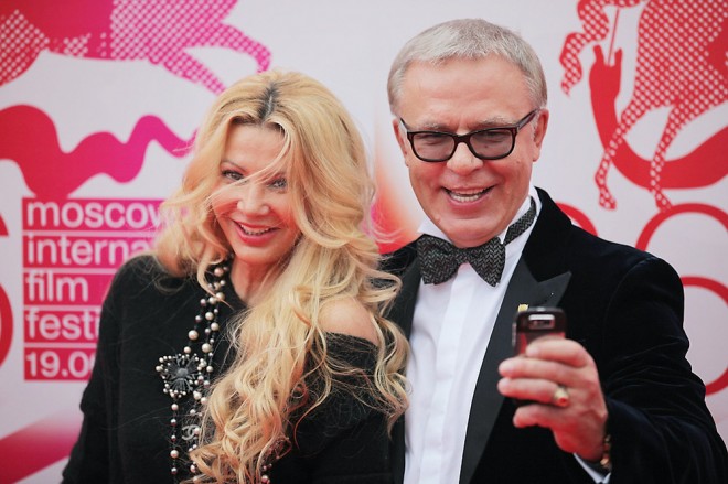 Vyacheslav Fetisov with his wife