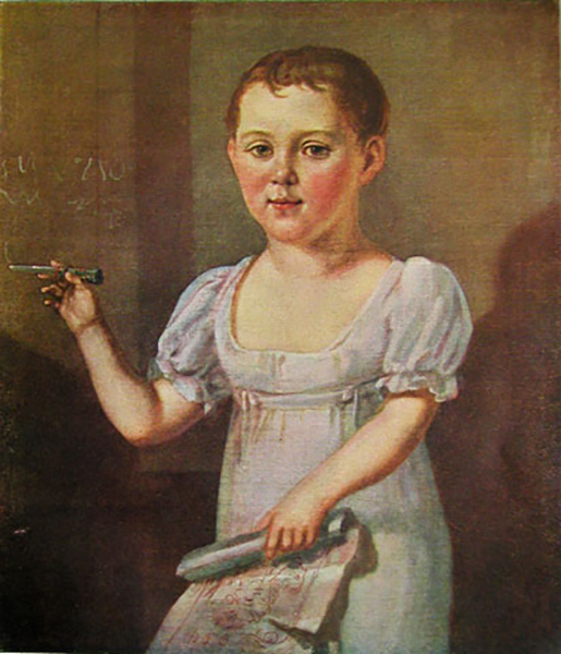 Mikhail Lermontov in childhood