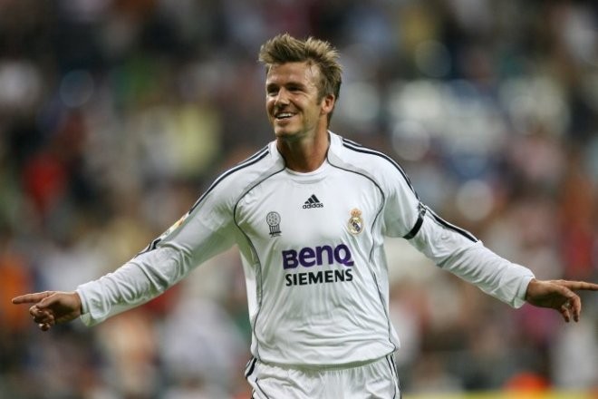 David Beckham in the "Real Madrid"